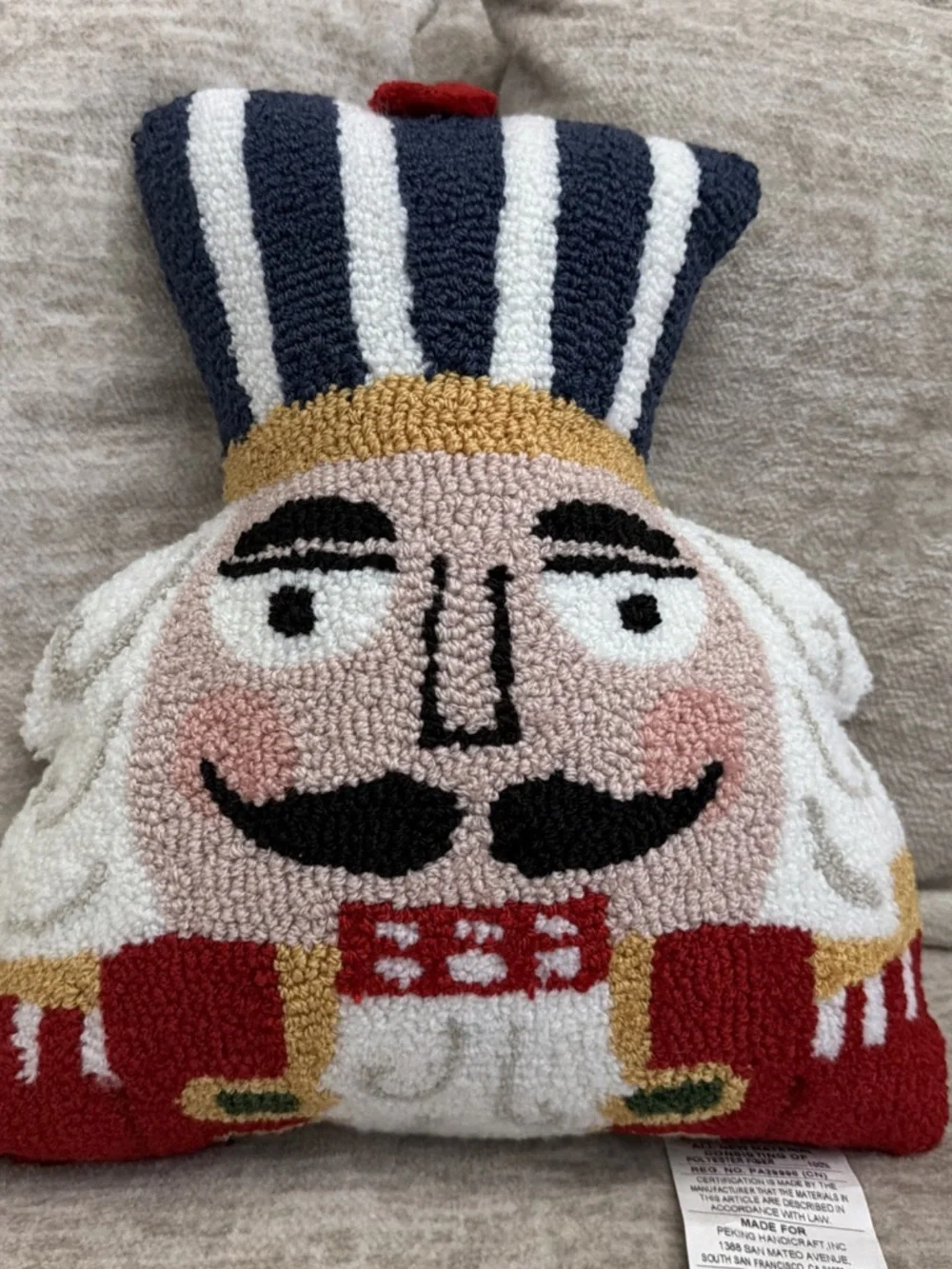 Peking Handicraft Nutcracker Hook Pillow